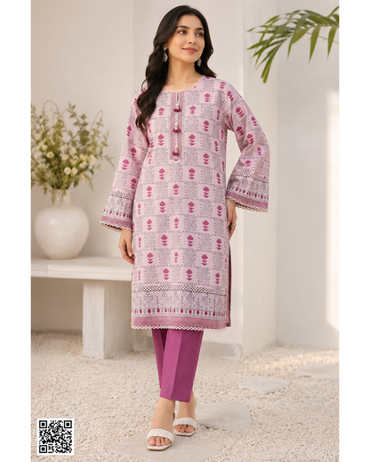 Tawakkal Pink Stitched 2-Piece