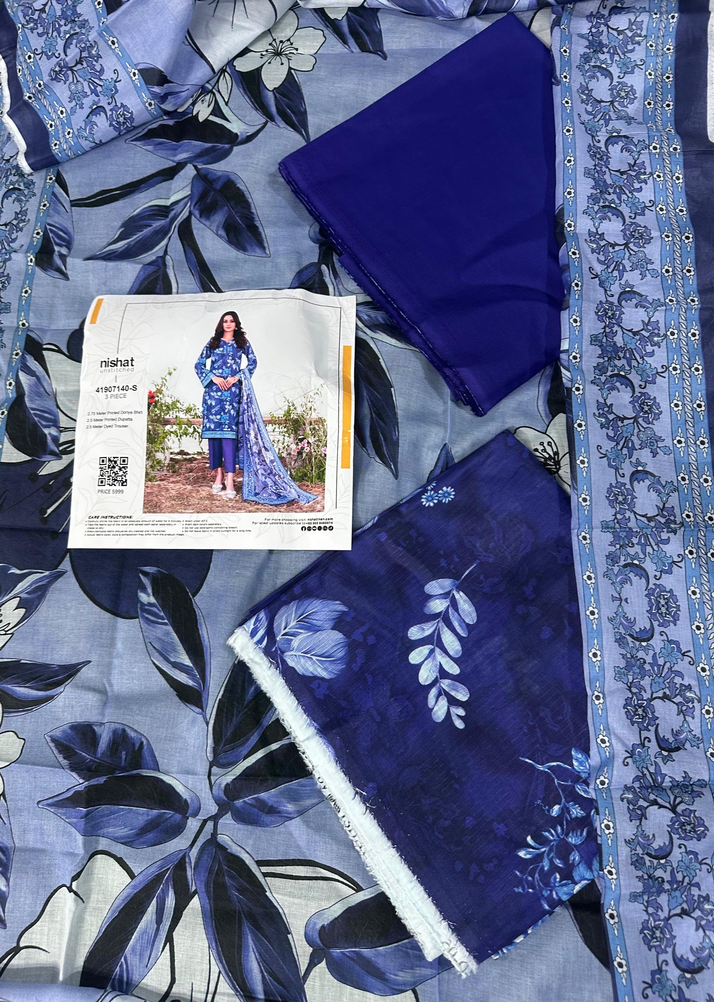 Nishat Doriya Printed Lawn 3P In Wholesale Price