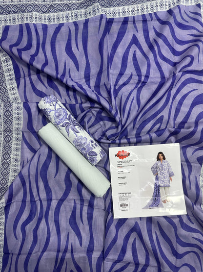 Khaadi Ocean - 3 PCs Printed Bana Dora Lawn Unstitched Collection