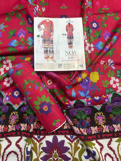 Almeerah - NOA 2 Pcs Unstitched collection Design No 3