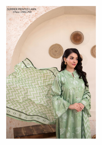 Bundle Of Zesh Unstitched Lawn 3 Piece in Wholesale Price 100% Original 🔥❤️