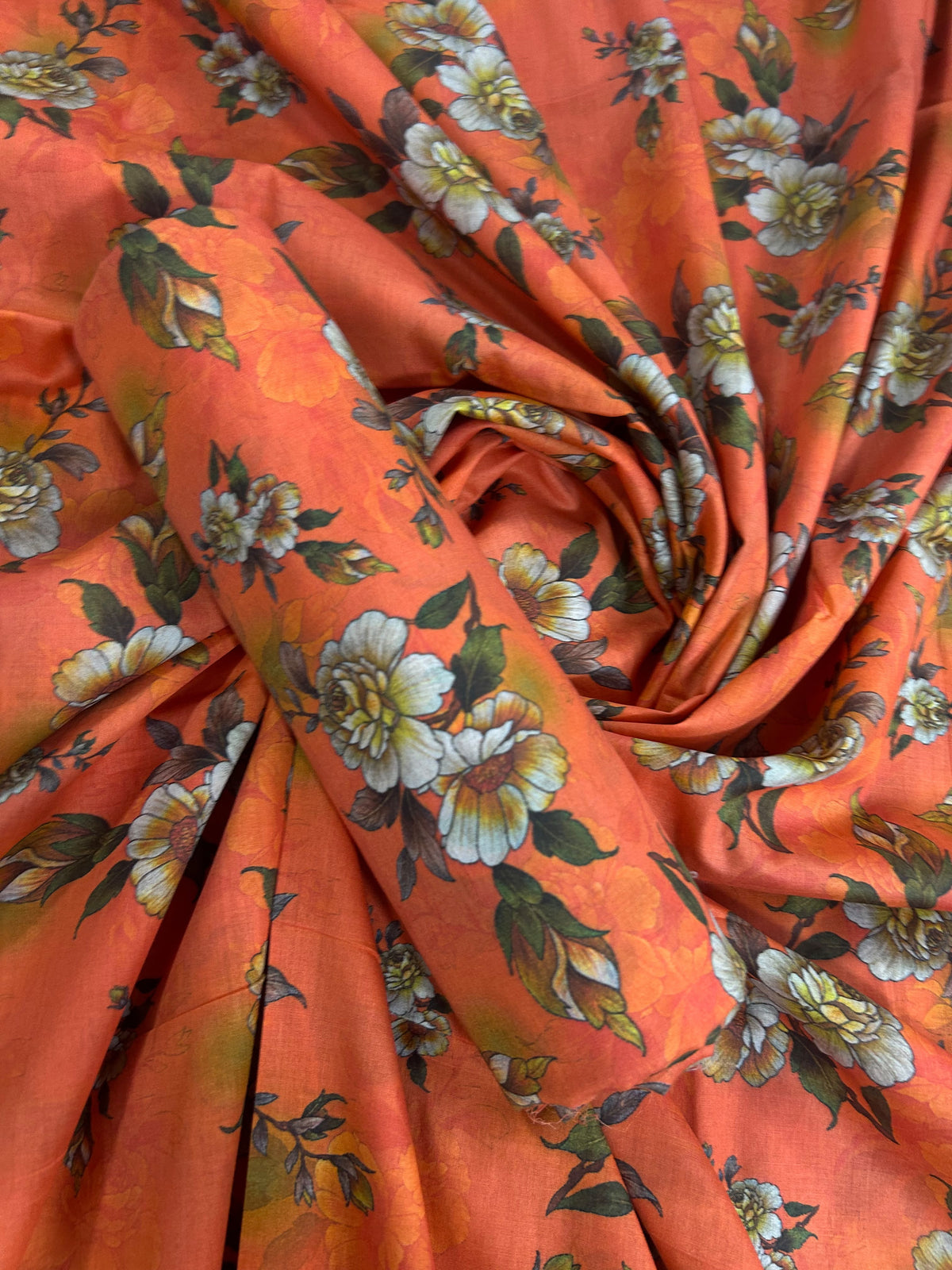Mi Creation By Dr.Haris Rust Orange Lawn 2Pcs