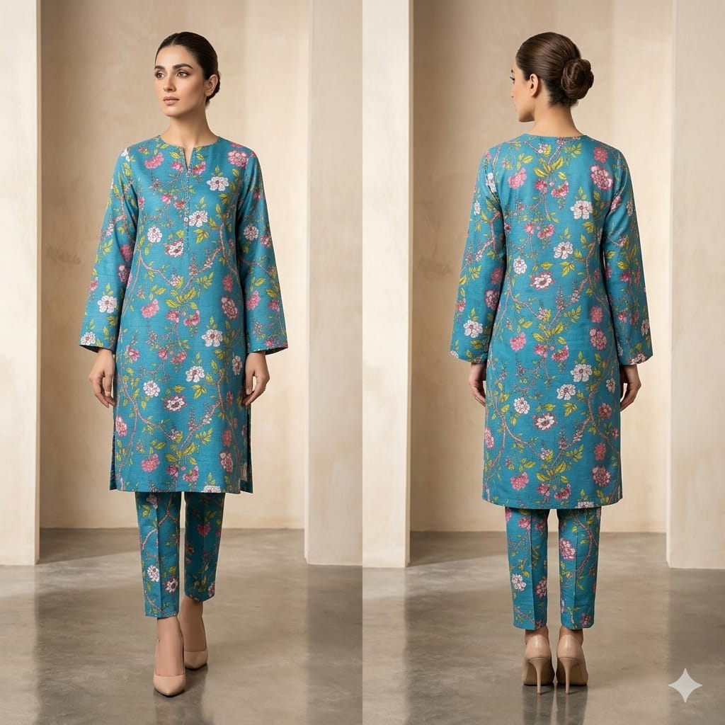 EGO 5MTR – DAABI Digital Printed All-Over 2-Piece Suit Unstitched Collection