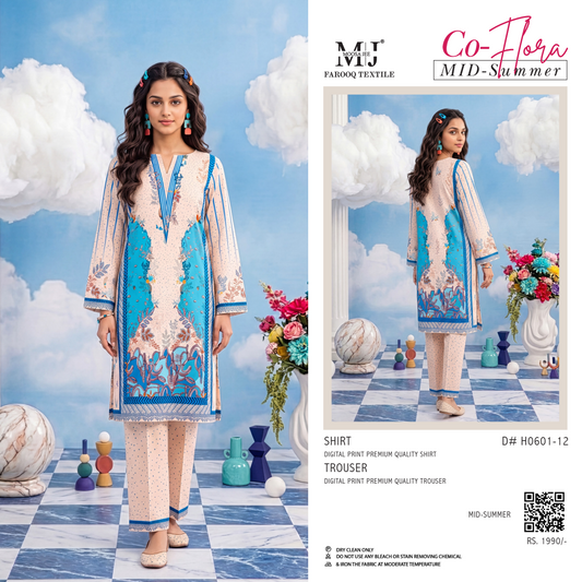 MJ CoFlora Pink-Blue S+T 2Pcs D#12