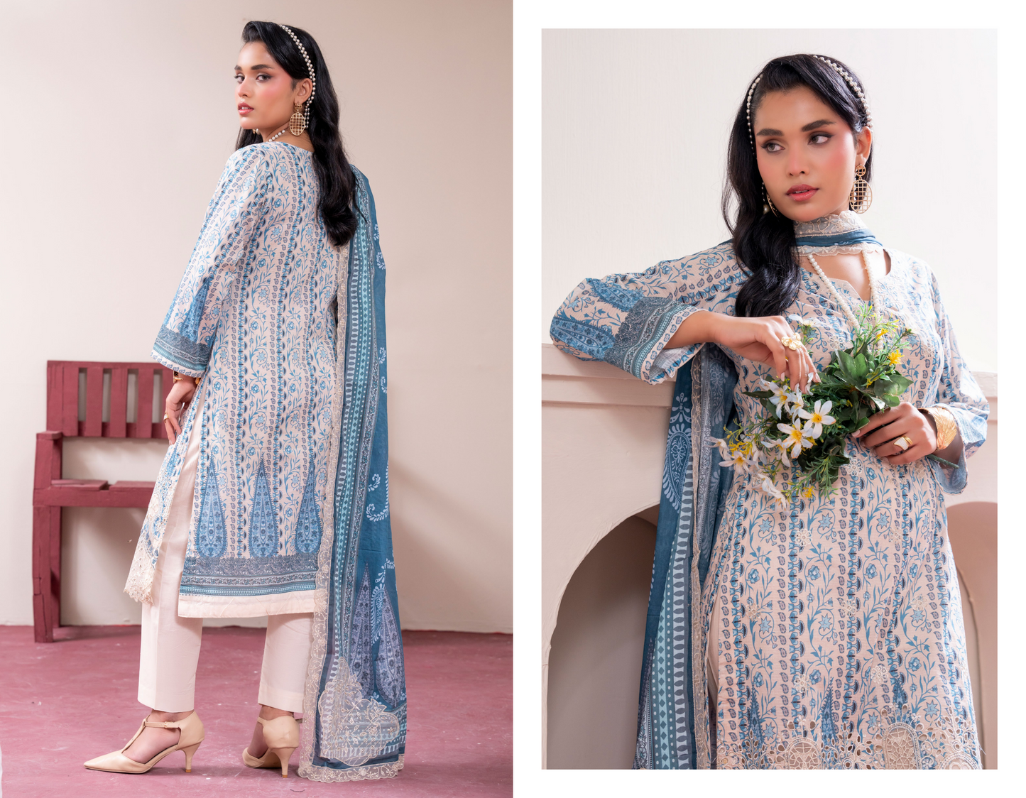 Amaira Pinky Luxury Embroidered Lawn 3 Piece Unstitched Collection
