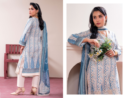 Amaira Pinky Luxury Embroidered Lawn 3 Piece Unstitched Collection