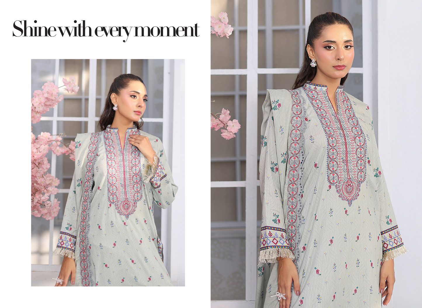 MTF AKASHA DIGITAL PRINTED EMBROIDERED DORIA LAWN COLLECTION