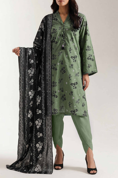 SAYA D.C:-U01-26152-P02A - 3 Piece Printed Lawn Collection