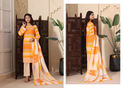 Inaaya Ali Lawn 3 Piece Collection 2026 By Arham Textile