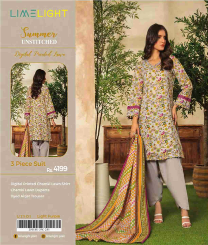 Limelight Chamkee Lawn 3Pcs 🔥