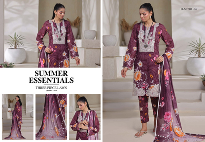MOOSAJEE EMBROIDERY PATCH ORIGINAL CUTWORK LAWN 3PIECE 👌🔥