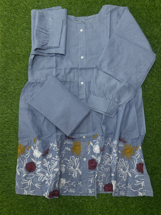Stitched Emb 2Pcs
