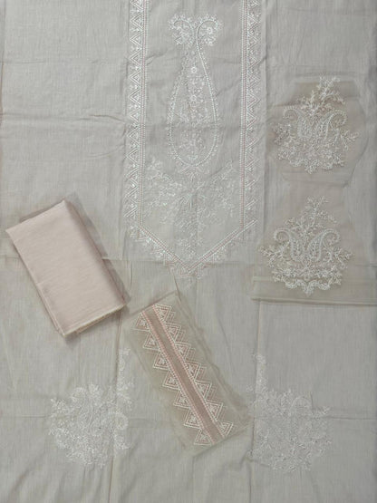 SALITEX 2PC EMBROIDERED UNSTITCHED LAWN COLLECTION LIGHT PINK