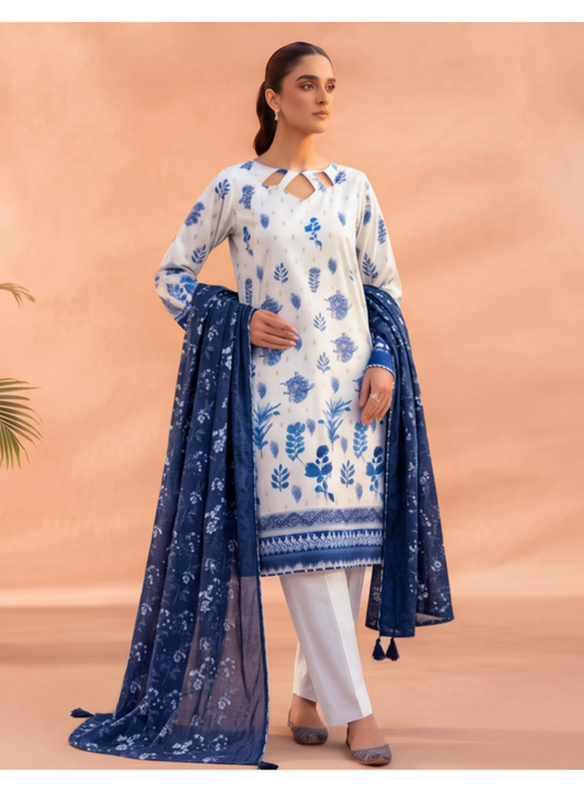 Izhaan Moosa Jee D #01 - 3pcs Unstitched Printed Collection
