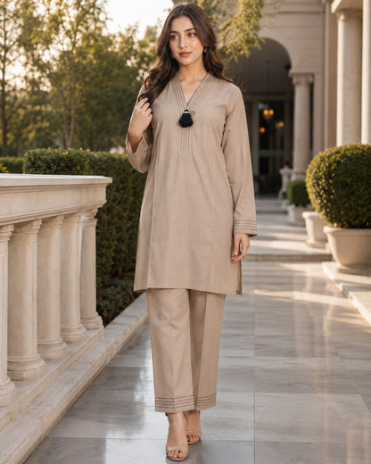 Bin Saeed Stitched 2Pcs Dyed Collection