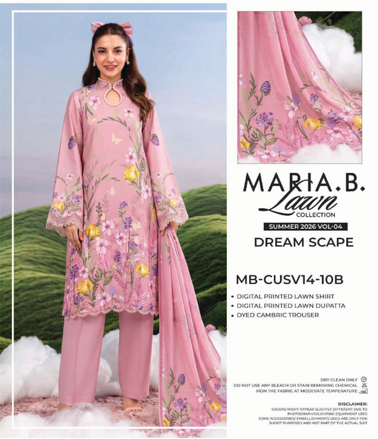 MARIA B® 3PC Printed Lawn Unstitched Collection D-03