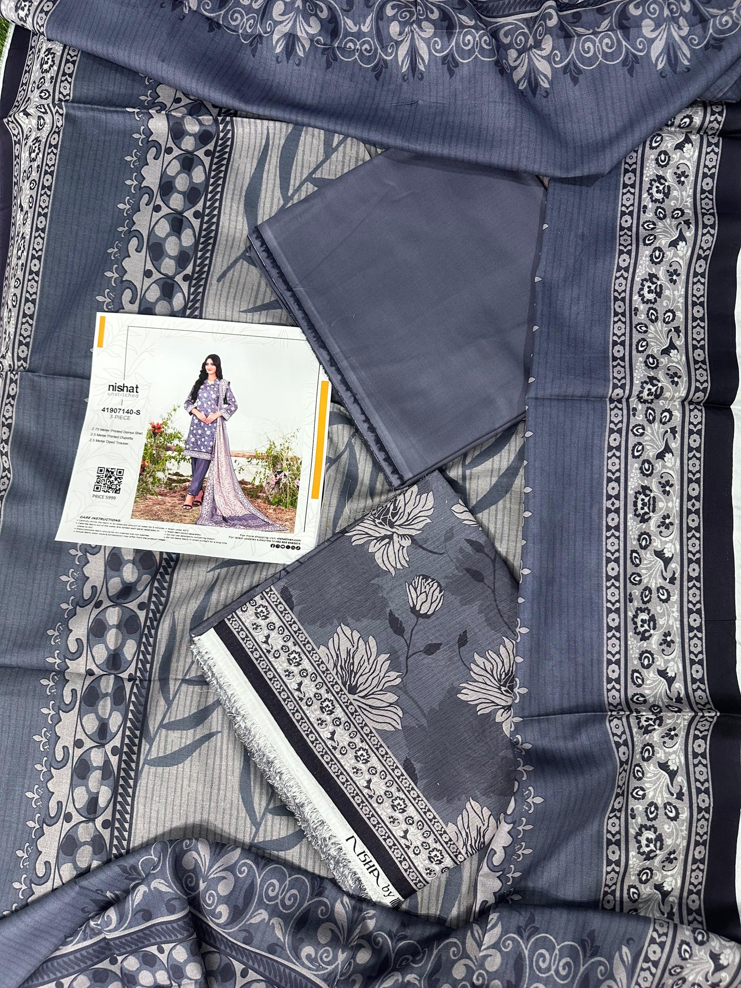 Nishat Doriya Printed Lawn 3P In Wholesale Price