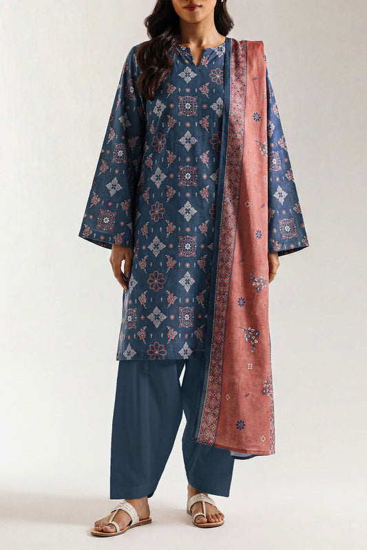 SAYA D.C:-U01-26152-P03B - 3 Piece Printed Lawn Collection