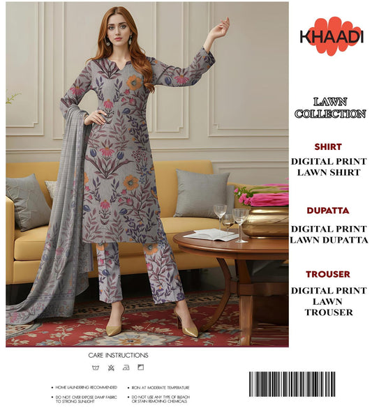 🔥 Khaadi Tanadora – Premium Luxury Collection 3PC🔥