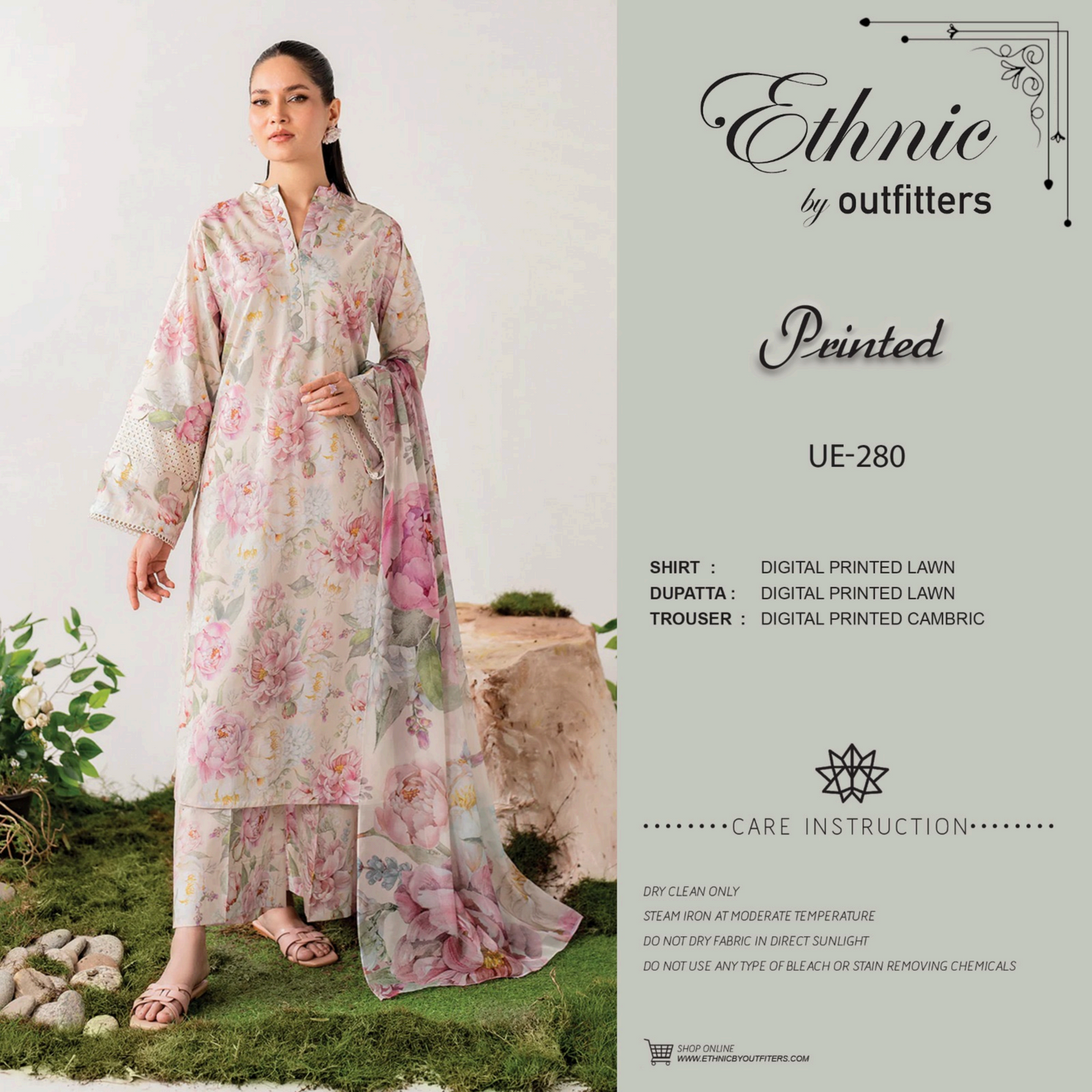 Ethnic Digital Printed 3P