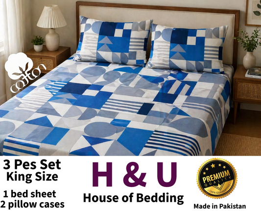 H&U Double Bed Bedsheet