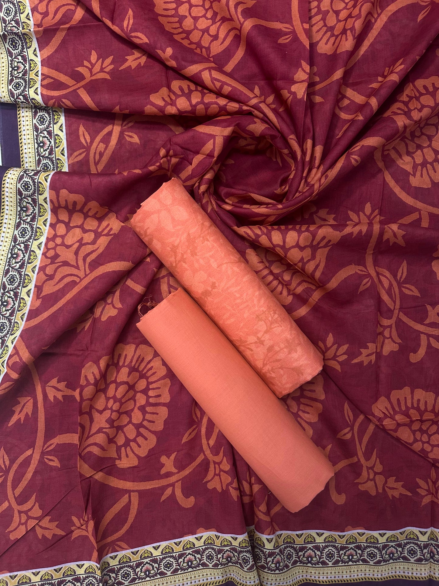 SAHARA PEACH PRINTED 3PCS