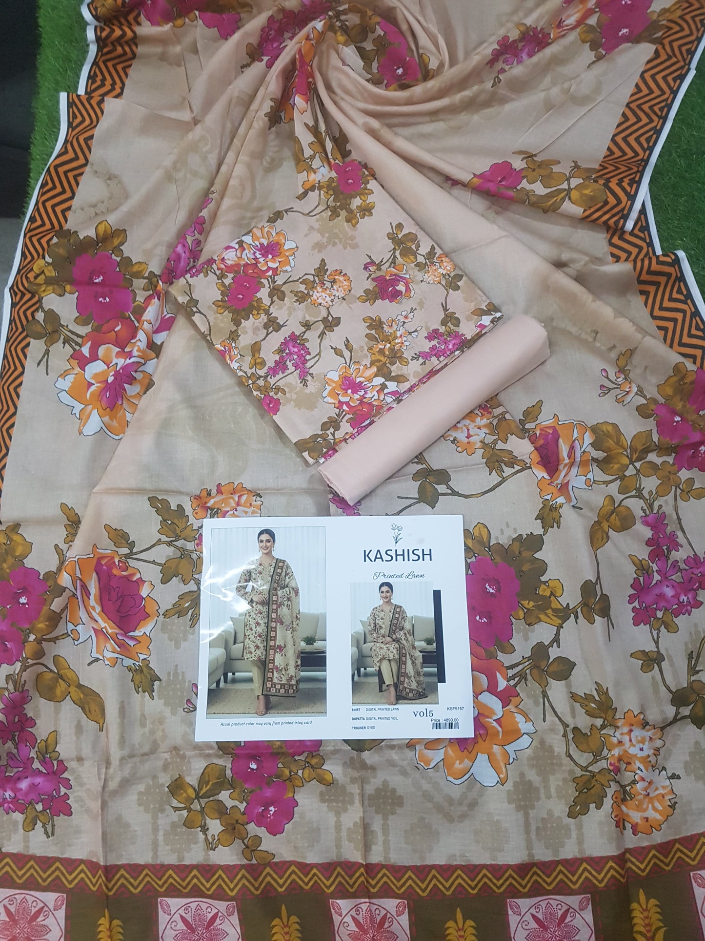 Kashish Unstitched Lawn 3 Piece in Wholesale Price 🔥