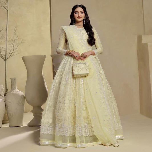 Shanzay Yellow Luxury Embroidered Collection