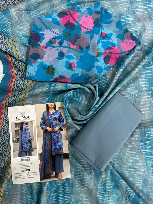 Salitex FLora Airjet Lawn 3PC Collection 2026 
by Sana & Sara Design #SSW6U3P365UT