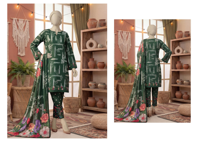 COCO CORDS BY DASTAN Unstitched Original Lawn 3 Piece Collection Designs #4