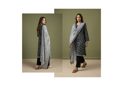 Salina Black & White Lawn Collection Vol-2 Design # 6