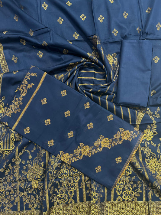 Tawakkal Unstitched Jacquard 3-Piece Collection