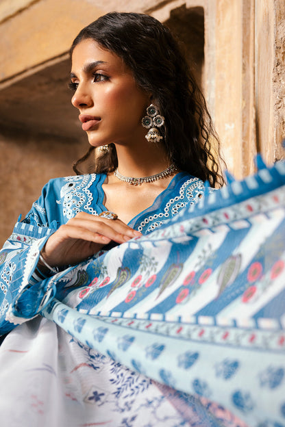 ZELLBURY 🌟 CHIKANKARI 💙 ROYAL BLUE ZARI ELEGANCE – WUS25E30832 💙