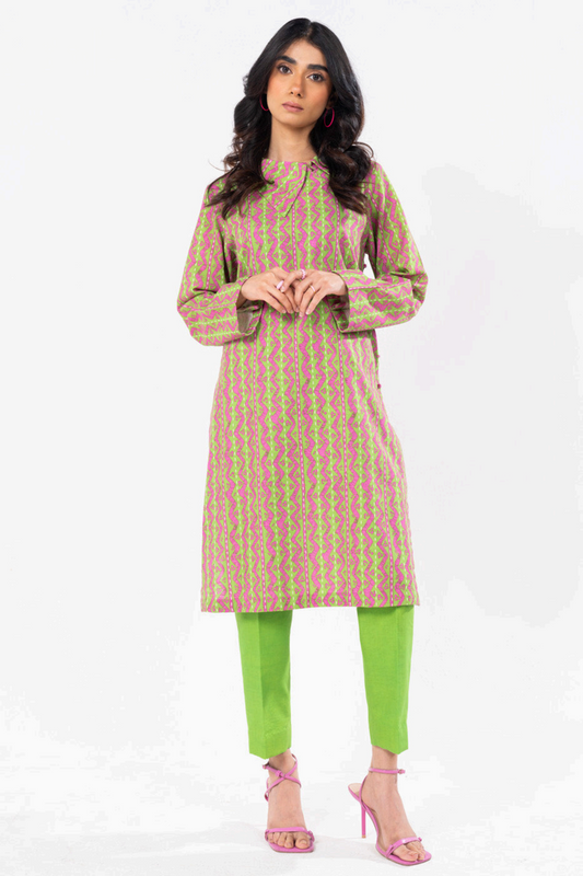 Alkaram Leaf Green Khaddar 2Pcs