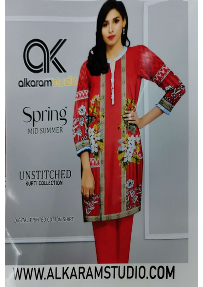 SHIRT PIECE KURTI LAWN COTTON