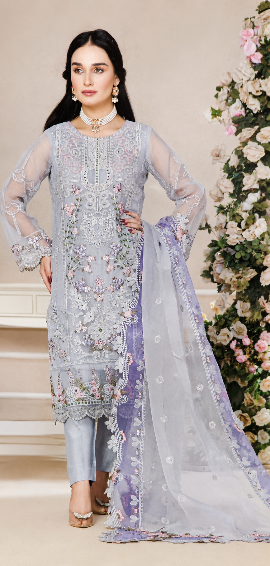 Ayzal Purple Luxury Embroidered Collection