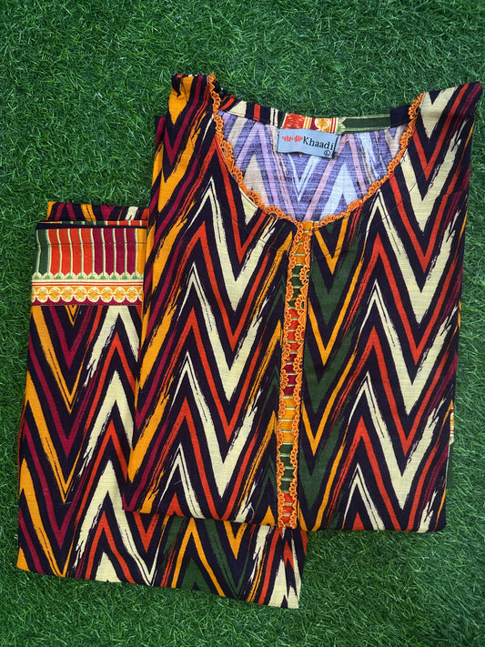 Khaadi Zigzag Stitch 2Pcs
