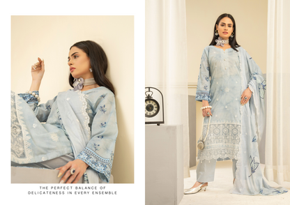 Amaira Manzil Luxury Embroidered Lawn 3 Piece Unstitched Collection