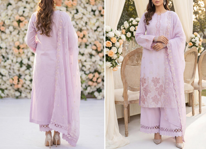 LUXURY PREMIUM Laser Embroidered Lawn Unstitched Collection 2026 Design# SSW6U3P878UT