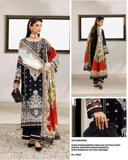 🌸✨ Zellbury Signature Unstitched Fancy Chikankari Luxury 3 Pieces ✨🌸