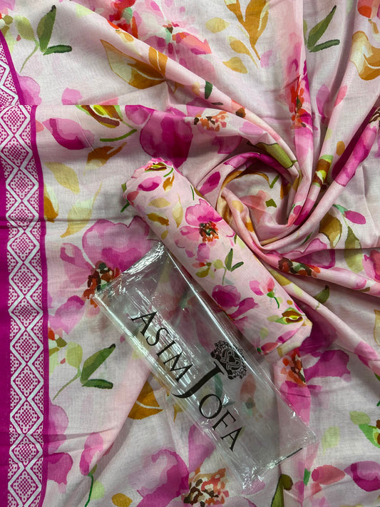 AsimJofa Pink Floral 2PCS S+D