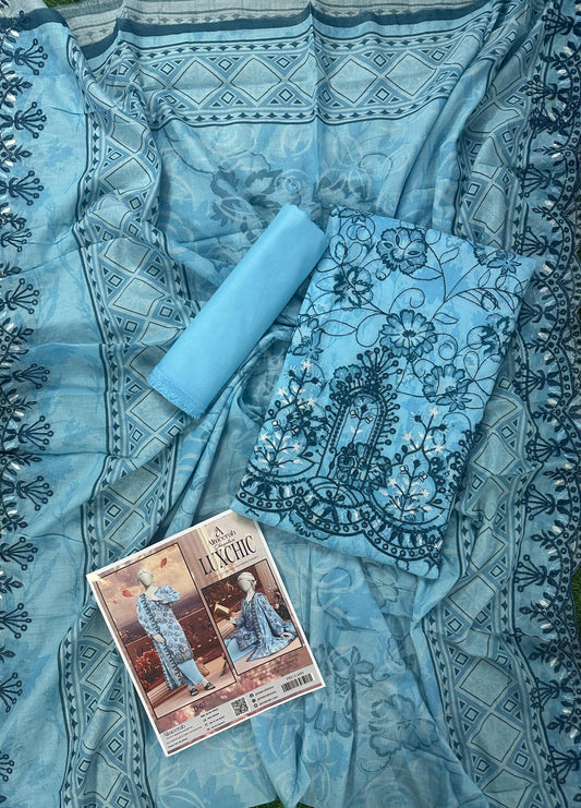 ALMEERAH – LUXCHIC Luxury Unstitched 3pcs Collection