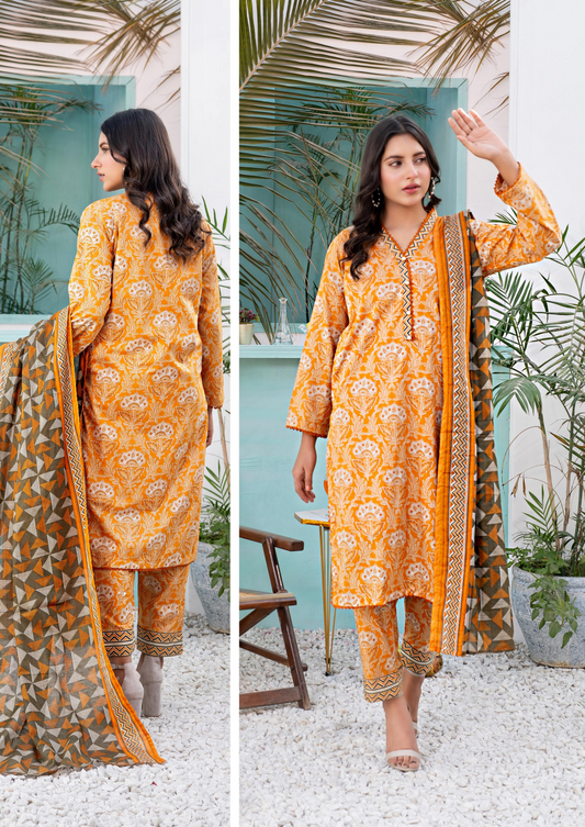 Zesh Unstitched Lawn 3 Piece 100% Original 🔥❤️