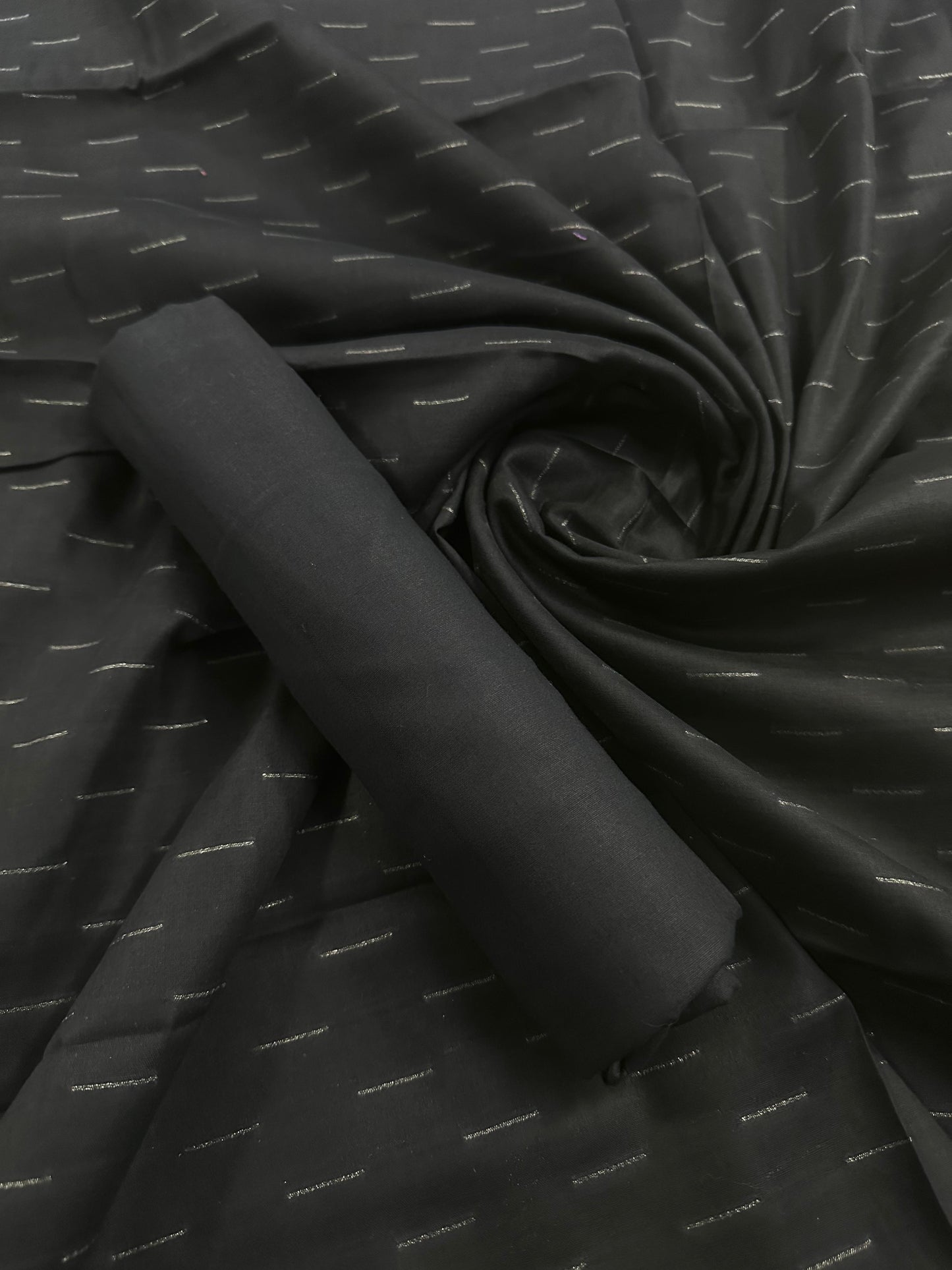 Sana Safinaz Black Silver Jacquard 2 Pcs