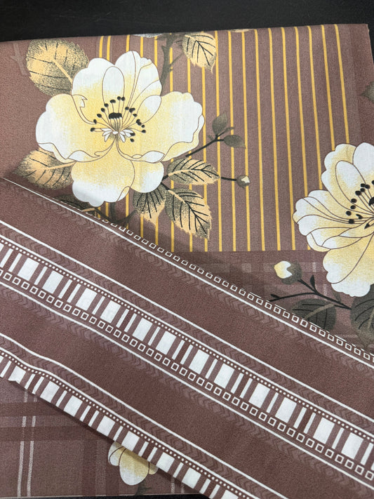 Salonika Brown Double Bed Bedsheets