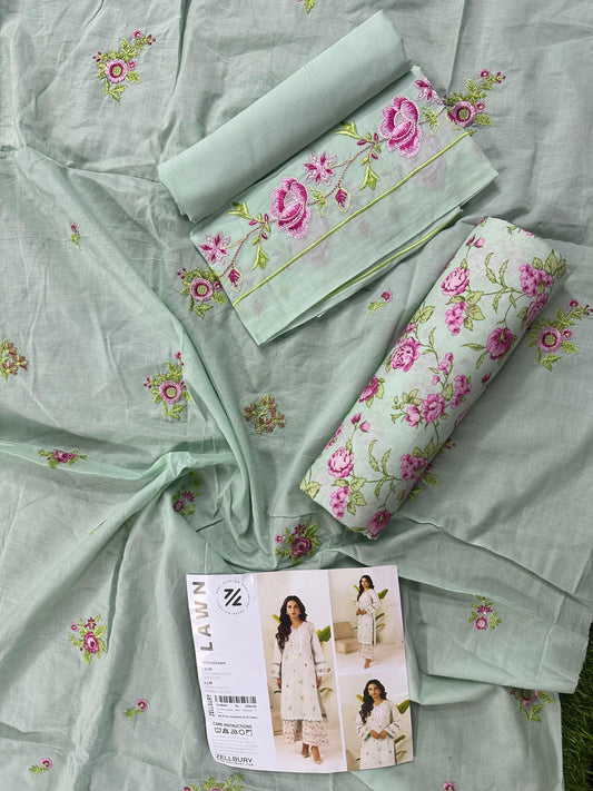 Zellbury D.C:-WUS26E20410   Dyed Embroidered Lawn 2Pcs Collection