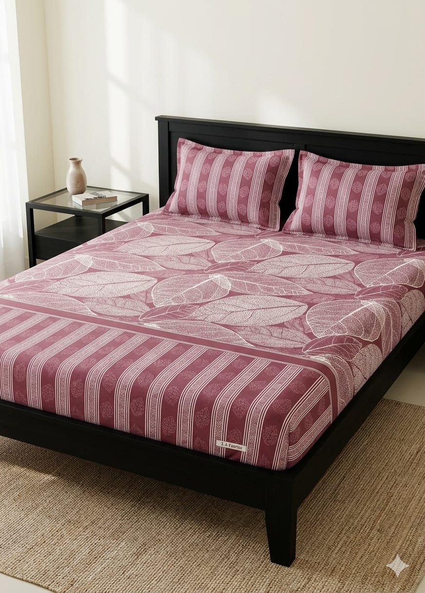 SALONIKA PURE COTTON BEDSHEETS Most Demanding Collection Full Printed King Size Bedsheets