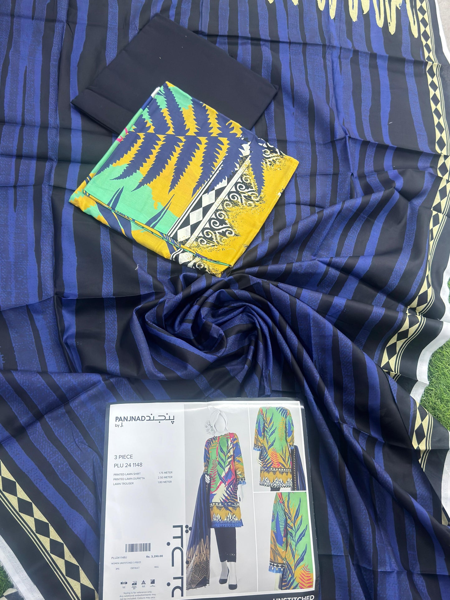✨J. PANJNAD 100% Original Unstitched 3 Piece✨ Part 2