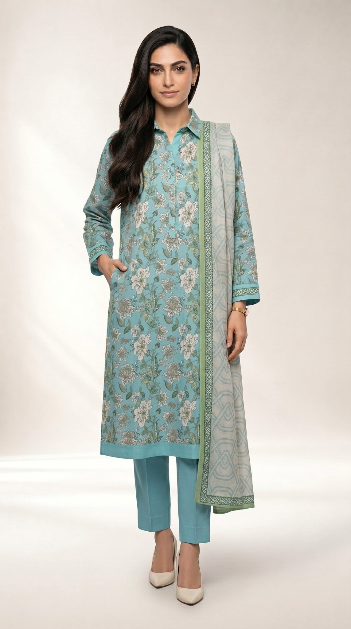 Alkaram Sea Green MSB-02-26-166 3PCS