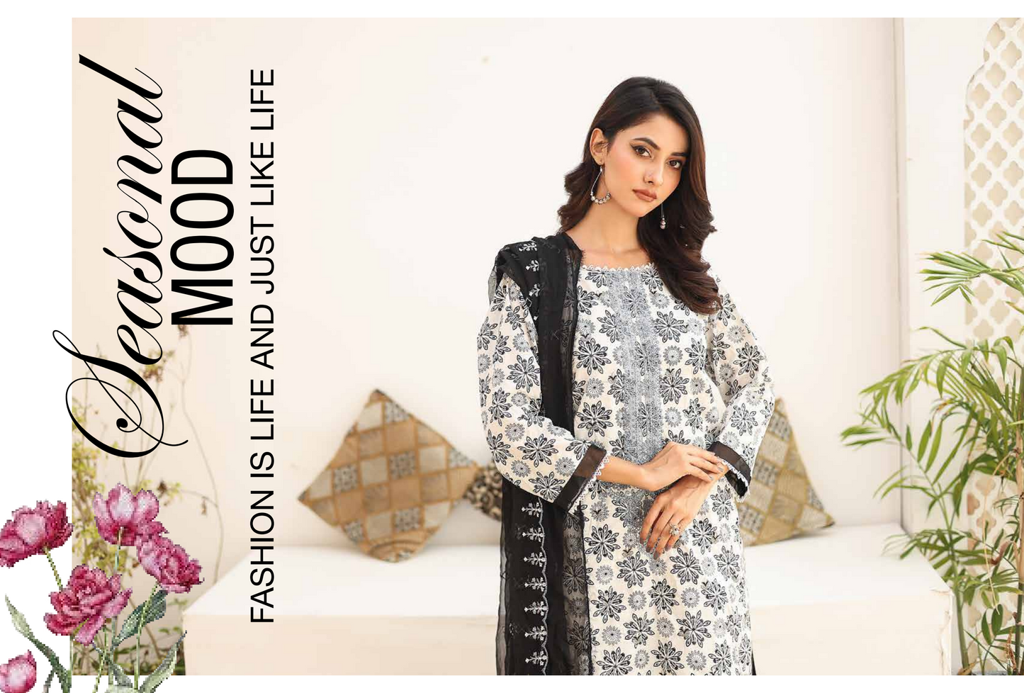 SANASARA EMBROIDED 3P By LEEDS